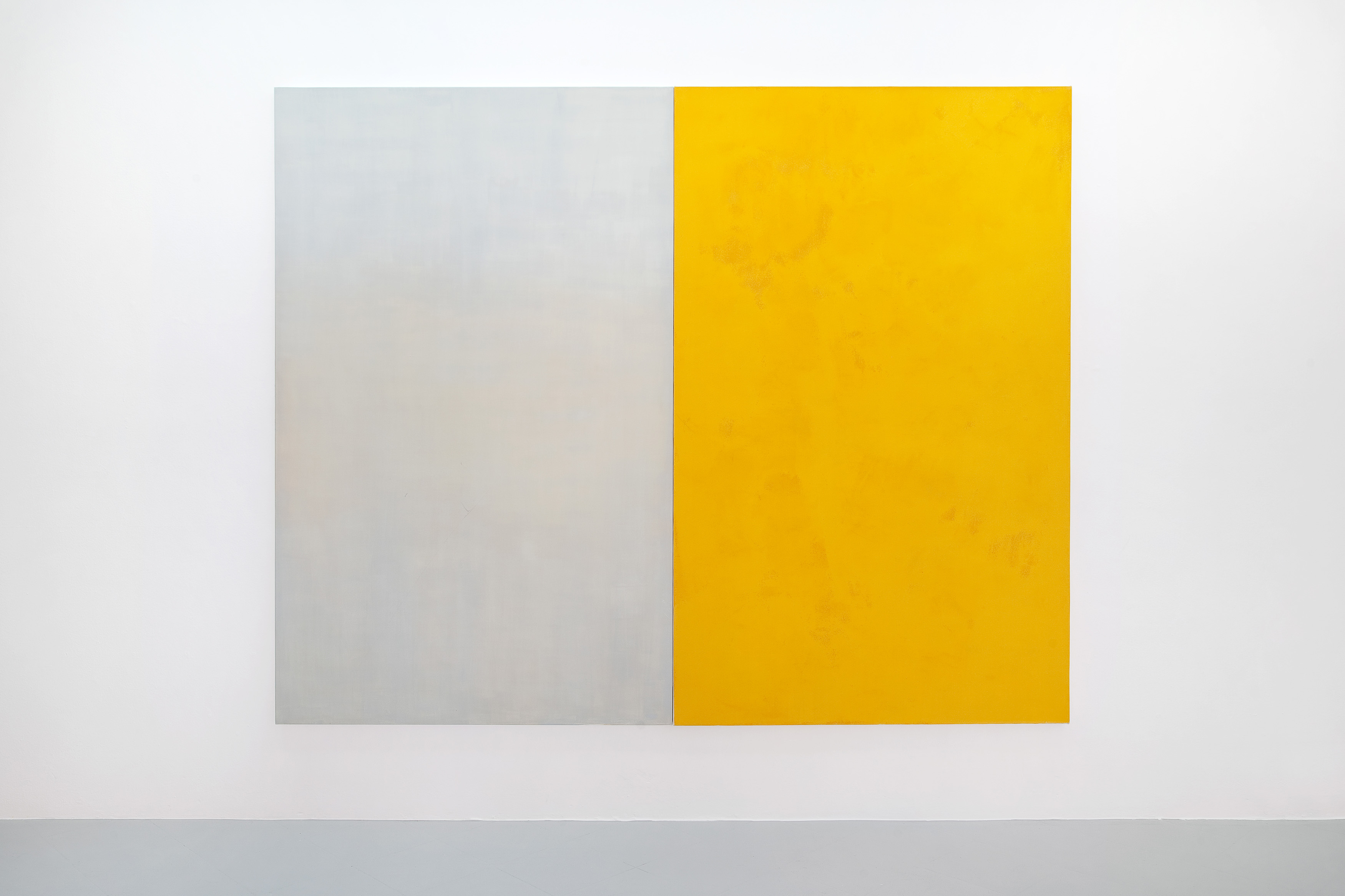 10 - Adrian Buschmann Vanilla Sky  Campari Orange 2015 oil on canvas dipthic 210x260 cm