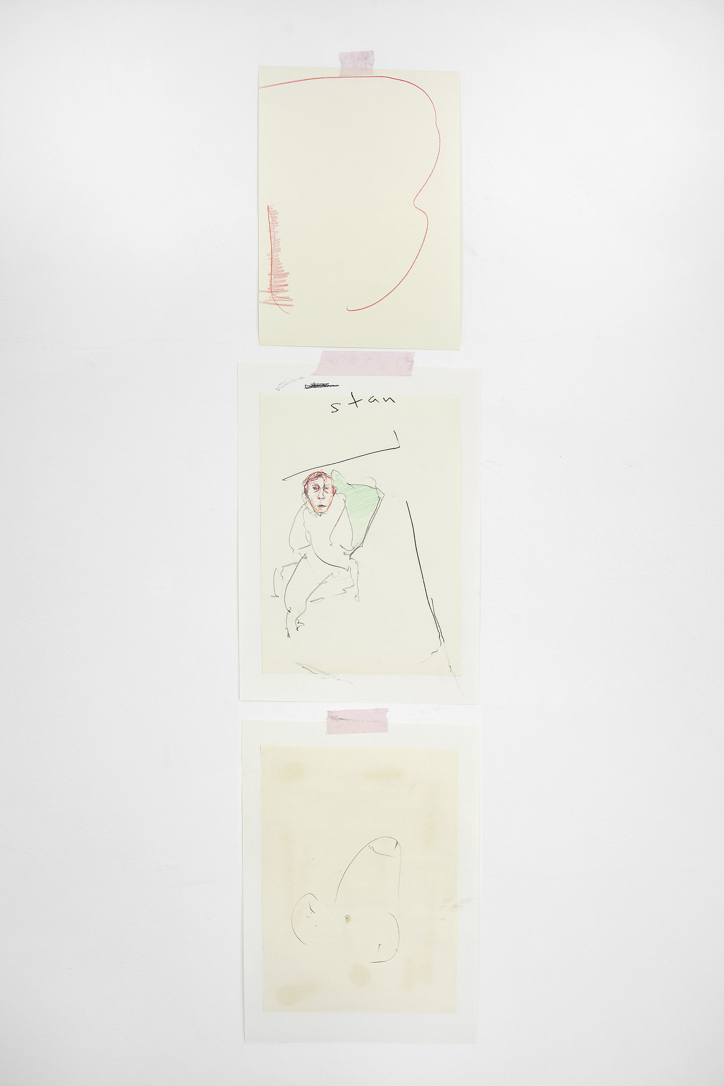 18 - Yves Scherer Struggle II 2015 Crayon and Pencil on Papers Dim. Var. - Courtesy Studiolo Milan - Photo Filippo Armellin